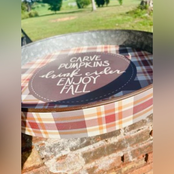 *Carve Pumpkins Galvanized Metal Tray - Picture 8 of 10